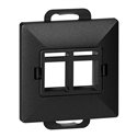 PŁYTKA CZOŁOWA + 2XRJ45 PEARL, PC+ARJ45/P2, CZARNY ORNO PŁYTKA CZOŁOWA + 2XRJ45 PEARL, PC+ARJ45/P2, CZARNY ORNO