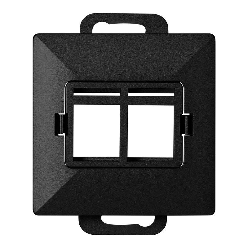PŁYTKA CZOŁOWA + 2XRJ45 PEARL, PC+ARJ45/P2, CZARNY ORNO PŁYTKA CZOŁOWA + 2XRJ45 PEARL, PC+ARJ45/P2, CZARNY ORNO