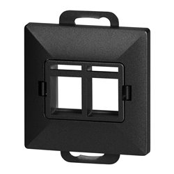 PŁYTKA CZOŁOWA + 2XRJ45 PEARL, PC+ARJ45/P2, CZARNY ORNO PŁYTKA CZOŁOWA + 2XRJ45 PEARL, PC+ARJ45/P2, CZARNY ORNO