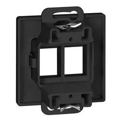 PŁYTKA CZOŁOWA + 2XRJ45 PEARL, PC+ARJ45/P2, CZARNY ORNO PŁYTKA CZOŁOWA + 2XRJ45 PEARL, PC+ARJ45/P2, CZARNY ORNO