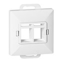 PŁYTKA CZOŁOWA + 2XRJ45 PEARL, PC+ARJ45/P2, BIAŁY ORNO PŁYTKA CZOŁOWA + 2XRJ45 PEARL, PC+ARJ45/P2, BIAŁY ORNO