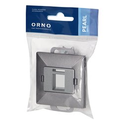 PŁYTKA CZOŁOWA + 1XRJ45 PEARL, PC+ARJ45/P1, ANTRACYT ORNO PŁYTKA CZOŁOWA + 1XRJ45 PEARL, PC+ARJ45/P1, ANTRACYT ORNO