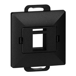 PŁYTKA CZOŁOWA + 1XRJ45 PEARL, PC+ARJ45/P1, CZARNY ORNO PŁYTKA CZOŁOWA + 1XRJ45 PEARL, PC+ARJ45/P1, CZARNY ORNO