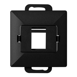 PŁYTKA CZOŁOWA + 1XRJ45 PEARL, PC+ARJ45/P1, CZARNY ORNO PŁYTKA CZOŁOWA + 1XRJ45 PEARL, PC+ARJ45/P1, CZARNY ORNO