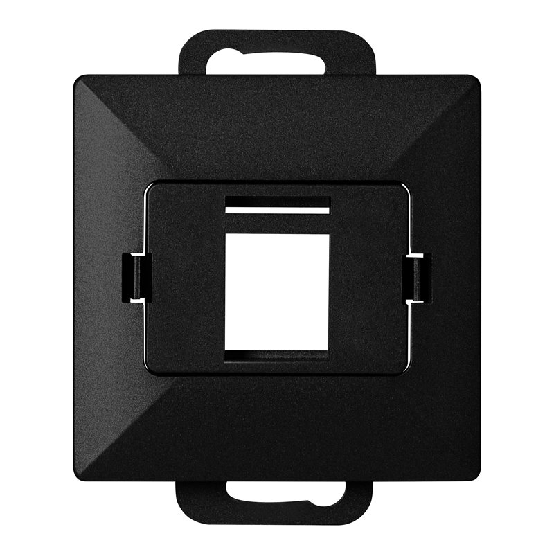 PŁYTKA CZOŁOWA + 1XRJ45 PEARL, PC+ARJ45/P1, CZARNY ORNO PŁYTKA CZOŁOWA + 1XRJ45 PEARL, PC+ARJ45/P1, CZARNY ORNO