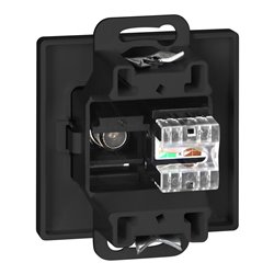 GNIAZDO POJED. TYPU F + GNIAZDO 1XRJ45 CAT6 PEARL, TV/F+RJ45/P, CZARNY ORNO GNIAZDO POJED. TYPU F + GNIAZDO 1XRJ45 CAT6 PEARL, TV/F+RJ45/P, CZARNY ORNO