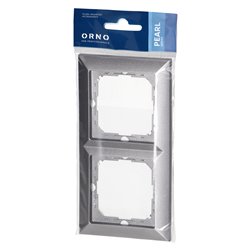 RAMKA PODWÓJNA PEARL, RA-2P, ANTRACYT ORNO RAMKA PODWÓJNA PEARL, RA-2P, ANTRACYT ORNO