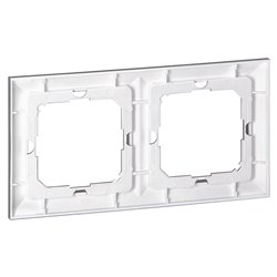 RAMKA PODWÓJNA PEARL, RA-2P, ANTRACYT ORNO RAMKA PODWÓJNA PEARL, RA-2P, ANTRACYT ORNO