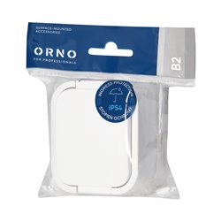 GNIAZDO POJEDYNCZE N/T 2P+Z, SCHUKO, BRYZGOSZCZELNE Z KLAPKĄ B2, IP54, NT-17B2, BIAŁY ORNO GNIAZDO POJEDYNCZE N/T 2P+Z, SCHUKO, BRYZGOSZCZELNE Z KLAPKĄ B2, IP54, NT-17B2, BIAŁY ORNO