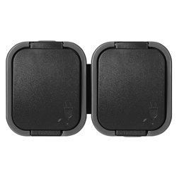 GNIAZDO PODWÓJNE N/T 2P+Z, SCHUKO, BRYZGOSZCZELNE Z KLAPKĄ B2, IP54, NT-7B2, SZARY/CZARNY ORNO GNIAZDO PODWÓJNE N/T 2P+Z, SCHUKO, BRYZGOSZCZELNE Z KLAPKĄ B2, IP54, NT-7B2, SZARY/CZARNY ORNO