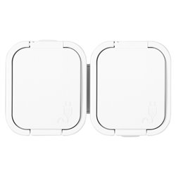 GNIAZDO PODWÓJNE N/T 2P+Z, SCHUKO, BRYZGOSZCZELNE Z KLAPKĄ B2, IP54, NT-7B2, BIAŁY ORNO GNIAZDO PODWÓJNE N/T 2P+Z, SCHUKO, BRYZGOSZCZELNE Z KLAPKĄ B2, IP54, NT-7B2, BIAŁY ORNO