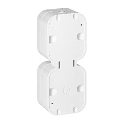 GNIAZDO PODWÓJNE N/T 2X2P+Z, BRYZGOSZCZELNE Z KLAPKĄ, PIONOWE B2, IP54, NT-6B2/P, BIAŁY ORNO GNIAZDO PODWÓJNE N/T 2X2P+Z, BRYZGOSZCZELNE Z KLAPKĄ, PIONOWE B2, IP54, NT-6B2/P, BIAŁY ORNO