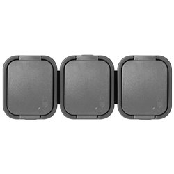 GNIAZDO POTRÓJNE N/T 3X2P+Z, SCHUKO, BRYZGOSZCZELNE Z KLAPKĄ B2, IP54, NT-317 B2, SZARY ORNO GNIAZDO POTRÓJNE N/T 3X2P+Z, SCHUKO, BRYZGOSZCZELNE Z KLAPKĄ B2, IP54, NT-317 B2, SZARY ORNO