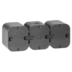 GNIAZDO POTRÓJNE N/T 3X2P+Z, SCHUKO, BRYZGOSZCZELNE Z KLAPKĄ B2, IP54, NT-317 B2, SZARY ORNO GNIAZDO POTRÓJNE N/T 3X2P+Z, SCHUKO, BRYZGOSZCZELNE Z KLAPKĄ B2, IP54, NT-317 B2, SZARY ORNO