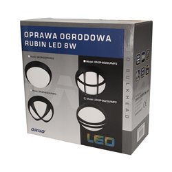 RUBIN LED 8W, OPRAWA OGRODOWA, 540LM, IP54, 3000K, PION ORNO RUBIN LED 8W, OPRAWA OGRODOWA, 540LM, IP54, 3000K, PION ORNO