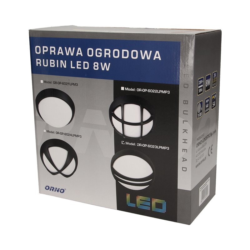 RUBIN LED 8W, OPRAWA OGRODOWA, 540LM, IP54, 3000K, PION ORNO RUBIN LED 8W, OPRAWA OGRODOWA, 540LM, IP54, 3000K, PION ORNO