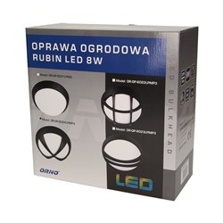 RUBIN LED 8W, OPRAWA OGRODOWA, 540LM, IP54, 3000K, KRZYŻYK ORNO RUBIN LED 8W, OPRAWA OGRODOWA, 540LM, IP54, 3000K, KRZYŻYK ORNO