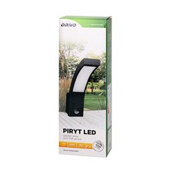 PIRYT LED 10W, OPRAWA OGRODOWA Z CZUJNIKIEM RUCHU 140°, 850LM, IP54, 4000K, SZARA ORNO PIRYT LED 10W, OPRAWA OGRODOWA Z CZUJNIKIEM RUCHU 140°, 850LM, IP54, 4000K, SZARA ORNO