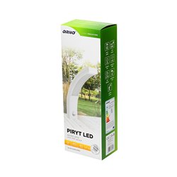 PIRYT LED 10W, OPRAWA OGRODOWA Z CZUJNIKIEM RUCHU 140ST, 850LM, IP54, 4000K, BIAŁA ORNO PIRYT LED 10W, OPRAWA OGRODOWA Z CZUJNIKIEM RUCHU 140ST, 850LM, IP54, 4000K, BIAŁA ORNO