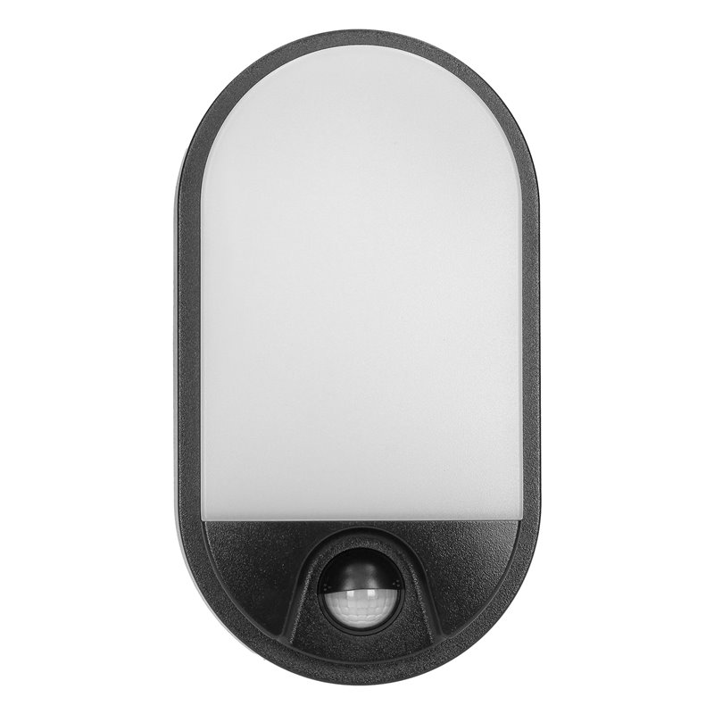 NEFRYT LED 10W, OPRAWA OGRODOWA Z CZUJNIKIEM RUCHU, 800LM, IP54, 4000K, CZARNA ORNO NEFRYT LED 10W, OPRAWA OGRODOWA Z CZUJNIKIEM RUCHU, 800LM, IP54, 4000K, CZARNA ORNO