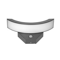 SPINEL LED 10W, OPRAWA OGRODOWA Z CZUJNIKIEM RUCHU 140°, 800LM, IP54, 4000K, IK10, SZARA ORNO SPINEL LED 10W, OPRAWA OGRODOWA Z CZUJNIKIEM RUCHU 140°, 800LM, IP54, 4000K, IK10, SZARA ORNO