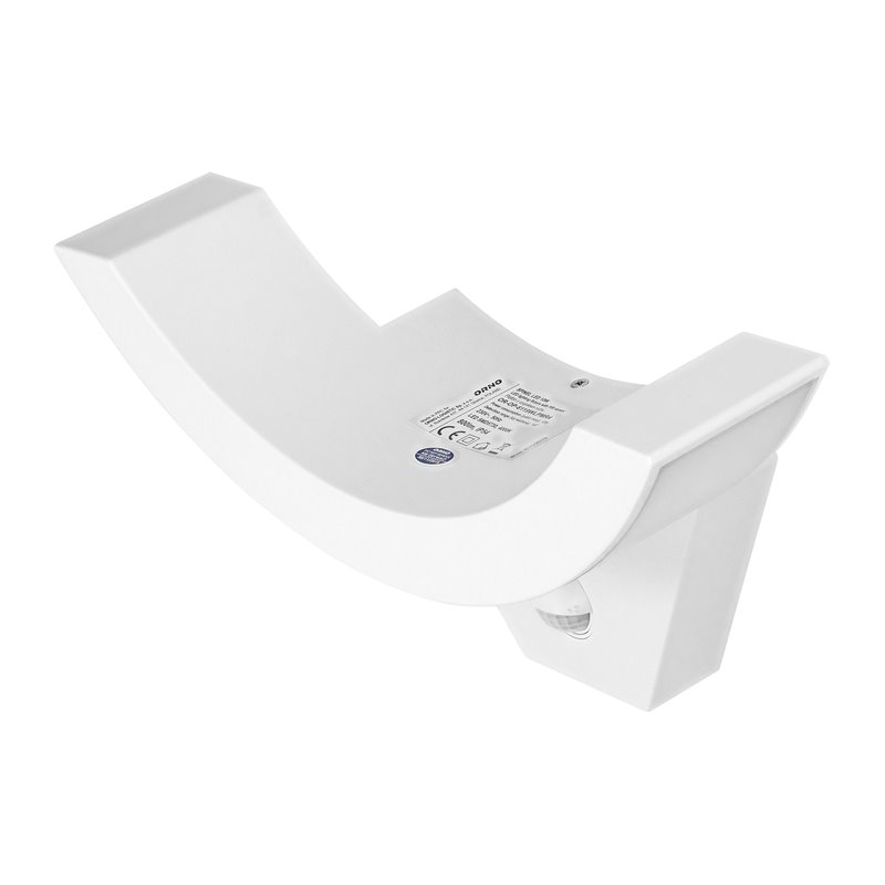 SPINEL LED 10W, OPRAWA OGRODOWA Z CZUJNIKIEM RUCHU 140°, 800LM, IP54, 4000K, IK10, BIAŁA ORNO SPINEL LED 10W, OPRAWA OGRODOWA Z CZUJNIKIEM RUCHU 140°, 800LM, IP54, 4000K, IK10, BIAŁA ORNO