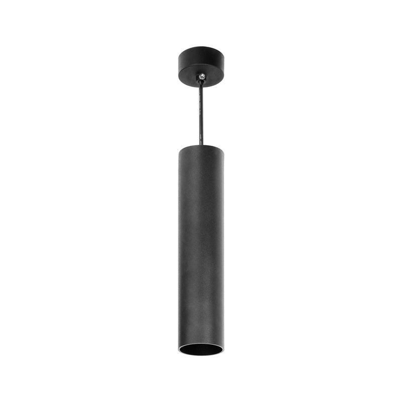BARBRA PLR GU10 OPRAWA WISZĄCA MAX 35W, IP20, OKRĄGŁY, CZARNY, ALUMINIUM ORNO