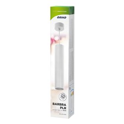 BARBRA PLR GU10 OPRAWA WISZĄCA MAX 35W, IP20, OKRĄGŁY, BIAŁY, ALUMINIUM ORNO BARBRA PLR GU10 OPRAWA WISZĄCA MAX 35W, IP20, OKRĄGŁY, BIAŁY, ALUMINIUM ORNO