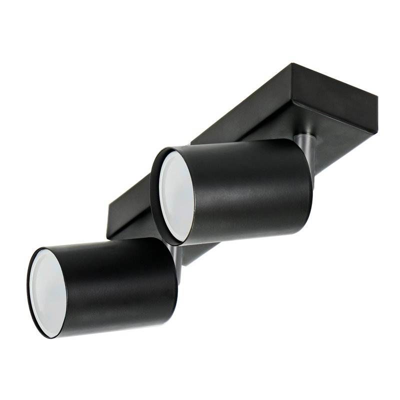 DOA SP 2I, OPRAWA ŚCIENNO-SUFITOWA, GU10 MAX. 2X50W, IP20, CZARNA ORNO DOA SP 2I, OPRAWA ŚCIENNO-SUFITOWA, GU10 MAX. 2X50W, IP20, CZARNA ORNO