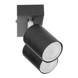 DOA SP 2I, OPRAWA ŚCIENNO-SUFITOWA, GU10 MAX. 2X50W, IP20, CZARNA ORNO DOA SP 2I, OPRAWA ŚCIENNO-SUFITOWA, GU10 MAX. 2X50W, IP20, CZARNA ORNO