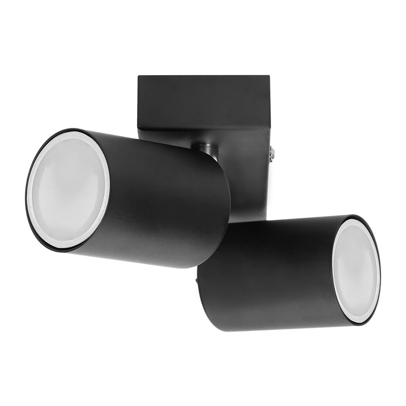 DOA SP 2I, OPRAWA ŚCIENNO-SUFITOWA, GU10 MAX. 2X50W, IP20, CZARNA ORNO DOA SP 2I, OPRAWA ŚCIENNO-SUFITOWA, GU10 MAX. 2X50W, IP20, CZARNA ORNO