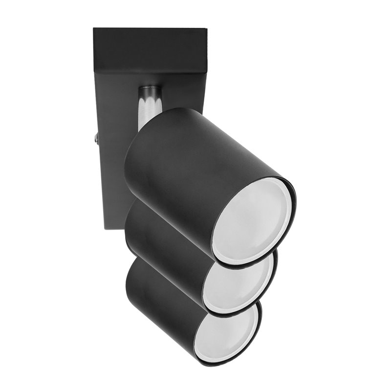 DOA SP 3I, OPRAWA ŚCIENNO-SUFITOWA, GU10 MAX. 3X50W, IP20, CZARNA ORNO DOA SP 3I, OPRAWA ŚCIENNO-SUFITOWA, GU10 MAX. 3X50W, IP20, CZARNA ORNO