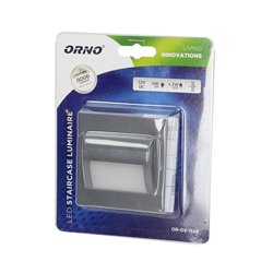 DRACO LED 1,2W, OPRAWA SCHODOWA PODTYNKOWA, 12V DC, 100LM, 3000K, GRAFIT ORNO DRACO LED 1,2W, OPRAWA SCHODOWA PODTYNKOWA, 12V DC, 100LM, 3000K, GRAFIT ORNO