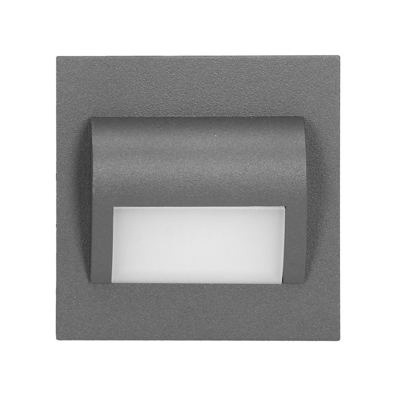 DRACO LED 1,2W, OPRAWA SCHODOWA PODTYNKOWA, 12V DC, 100LM, 3000K, GRAFIT ORNO DRACO LED 1,2W, OPRAWA SCHODOWA PODTYNKOWA, 12V DC, 100LM, 3000K, GRAFIT ORNO