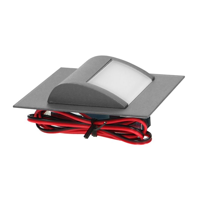 DRACO LED 1,2W, OPRAWA SCHODOWA PODTYNKOWA, 12V DC, 100LM, 3000K, GRAFIT ORNO DRACO LED 1,2W, OPRAWA SCHODOWA PODTYNKOWA, 12V DC, 100LM, 3000K, GRAFIT ORNO