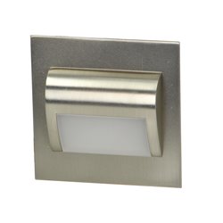 DRACO LED 1,2W, OPRAWA SCHODOWA PODTYNKOWA, 12V DC, 100LM, 3000K, SATYNA ORNO DRACO LED 1,2W, OPRAWA SCHODOWA PODTYNKOWA, 12V DC, 100LM, 3000K, SATYNA ORNO
