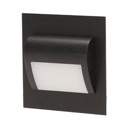 DRACO LED 1,2W, OPRAWA SCHODOWA PODTYNKOWA, 12V DC, 100LM, 6000K, CZARNA ORNO DRACO LED 1,2W, OPRAWA SCHODOWA PODTYNKOWA, 12V DC, 100LM, 6000K, CZARNA ORNO