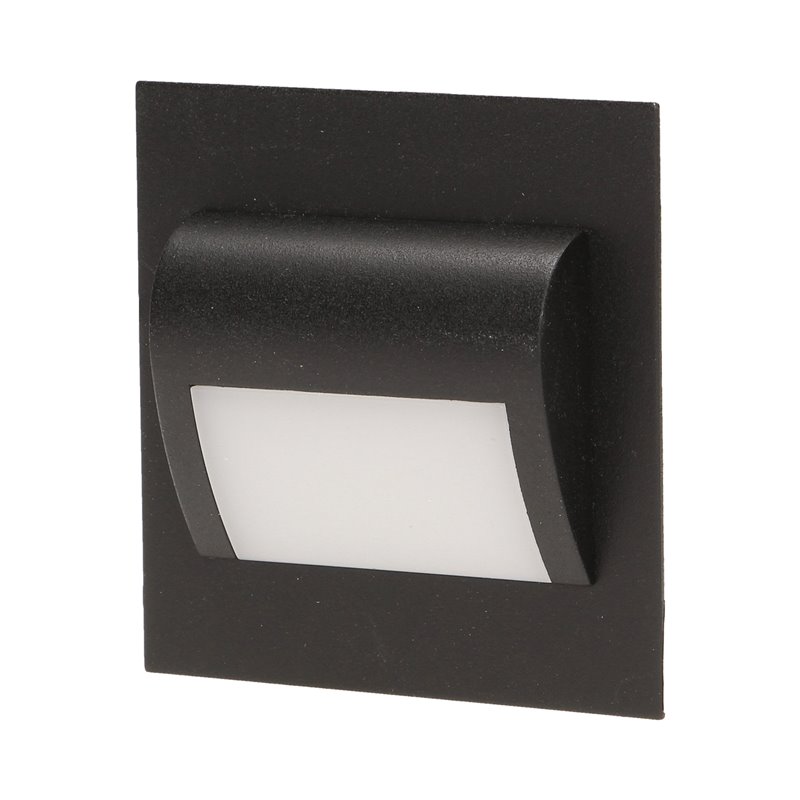 DRACO LED 1,2W, OPRAWA SCHODOWA PODTYNKOWA, 12V DC, 100LM, 6000K, CZARNA ORNO DRACO LED 1,2W, OPRAWA SCHODOWA PODTYNKOWA, 12V DC, 100LM, 6000K, CZARNA ORNO