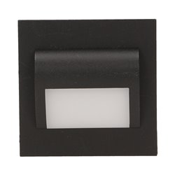 DRACO LED 1,2W, OPRAWA SCHODOWA PODTYNKOWA, 12V DC, 100LM, 6000K, CZARNA ORNO DRACO LED 1,2W, OPRAWA SCHODOWA PODTYNKOWA, 12V DC, 100LM, 6000K, CZARNA ORNO