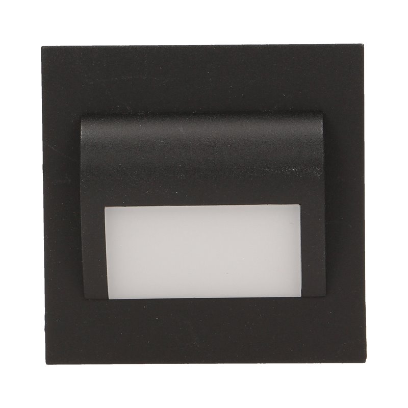DRACO LED 1,2W, OPRAWA SCHODOWA PODTYNKOWA, 12V DC, 100LM, 6000K, CZARNA ORNO DRACO LED 1,2W, OPRAWA SCHODOWA PODTYNKOWA, 12V DC, 100LM, 6000K, CZARNA ORNO