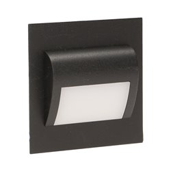 DRACO LED 1,2W, OPRAWA SCHODOWA PODTYNKOWA, 12V DC, 100LM, 6000K, CZARNA ORNO DRACO LED 1,2W, OPRAWA SCHODOWA PODTYNKOWA, 12V DC, 100LM, 6000K, CZARNA ORNO