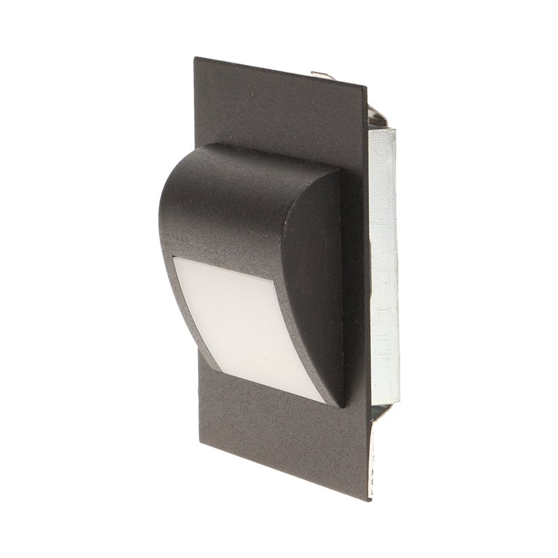 DRACO LED 1,2W, OPRAWA SCHODOWA PODTYNKOWA, 12V DC, 100LM, 6000K, CZARNA ORNO DRACO LED 1,2W, OPRAWA SCHODOWA PODTYNKOWA, 12V DC, 100LM, 6000K, CZARNA ORNO
