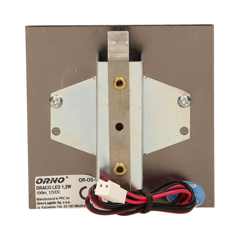 DRACO LED 1,2W, OPRAWA SCHODOWA PODTYNKOWA, 12V DC, 100LM, 6000K, MOSIĄDZ ORNO DRACO LED 1,2W, OPRAWA SCHODOWA PODTYNKOWA, 12V DC, 100LM, 6000K, MOSIĄDZ ORNO