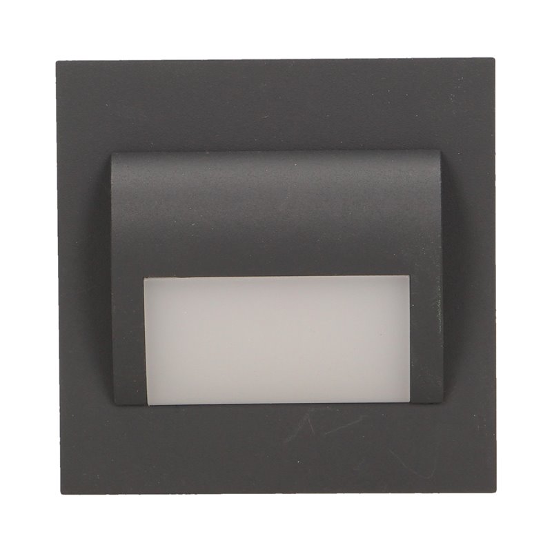 DRACO LED 1,2W, OPRAWA SCHODOWA PODTYNKOWA, 12V DC, 100LM, 6000K, GRAFIT ORNO DRACO LED 1,2W, OPRAWA SCHODOWA PODTYNKOWA, 12V DC, 100LM, 6000K, GRAFIT ORNO