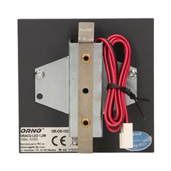 DRACO LED 1,2W, OPRAWA SCHODOWA PODTYNKOWA, 12V DC, 100LM, 6000K, GRAFIT ORNO DRACO LED 1,2W, OPRAWA SCHODOWA PODTYNKOWA, 12V DC, 100LM, 6000K, GRAFIT ORNO
