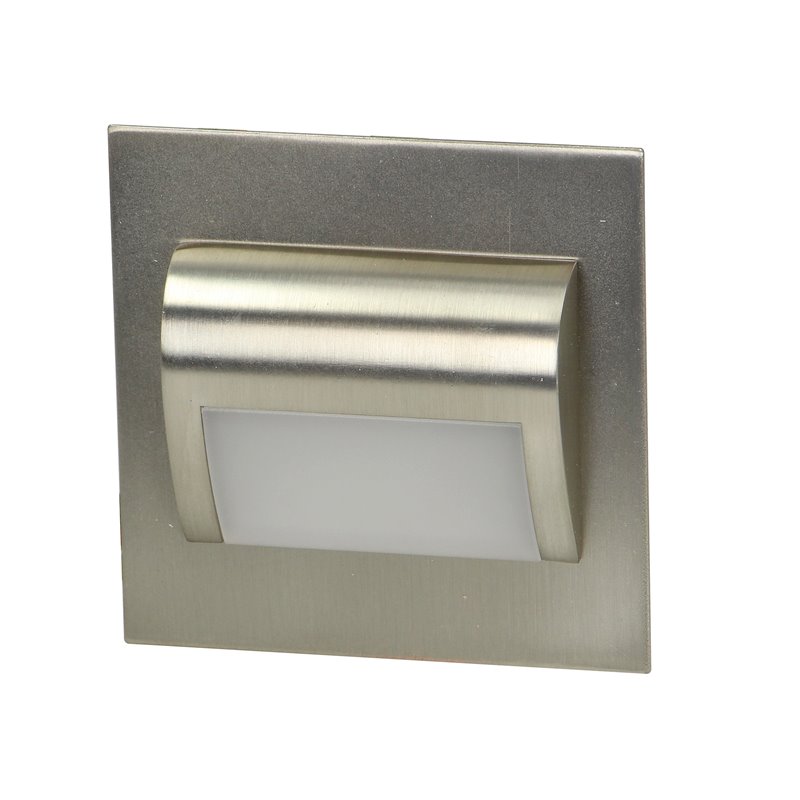 DRACO LED 1,2W, OPRAWA SCHODOWA PODTYNKOWA, 12V DC, 100LM, 6000K, SATYNA ORNO DRACO LED 1,2W, OPRAWA SCHODOWA PODTYNKOWA, 12V DC, 100LM, 6000K, SATYNA ORNO