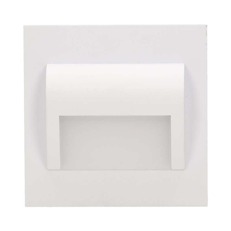 DRACO LED 1,2W, OPRAWA SCHODOWA PODTYNKOWA, 12V DC, 100LM, 6000K, BIAŁA ORNO DRACO LED 1,2W, OPRAWA SCHODOWA PODTYNKOWA, 12V DC, 100LM, 6000K, BIAŁA ORNO