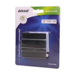 CYGNUS LED 1,2W, OPRAWA SCHODOWA NATYNKOWA, 12V DC, 100LM, 3000K, CZARNA ORNO CYGNUS LED 1,2W, OPRAWA SCHODOWA NATYNKOWA, 12V DC, 100LM, 3000K, CZARNA ORNO