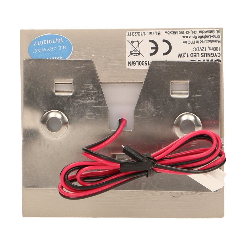 CYGNUS LED 1,2W, OPRAWA SCHODOWA NATYNKOWA, 12V DC, 100LM, 3000K, SATYNA ORNO CYGNUS LED 1,2W, OPRAWA SCHODOWA NATYNKOWA, 12V DC, 100LM, 3000K, SATYNA ORNO