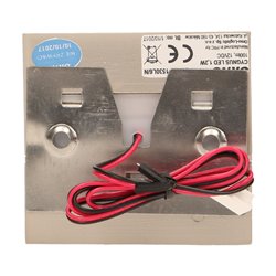 CYGNUS LED 1,2W, OPRAWA SCHODOWA NATYNKOWA, 12V DC, 100LM, 6000K, SATYNA ORNO CYGNUS LED 1,2W, OPRAWA SCHODOWA NATYNKOWA, 12V DC, 100LM, 6000K, SATYNA ORNO